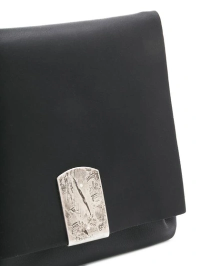 Shop Werkstatt:münchen Traces Chain-embellished Wallet In Black