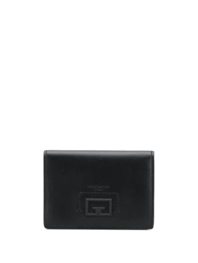 Shop Givenchy Double G Leather Wallet In Black
