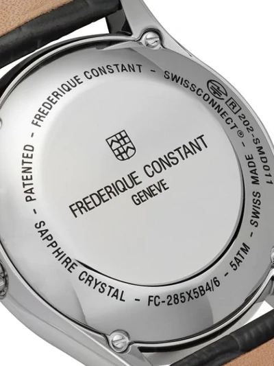 Shop Frederique Constant Horological Smartwatch Gents Classics 42mm In Light Grey Color Dial With Sunray Decoration