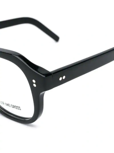 Shop Cutler And Gross Aviator Frame Glasses In Black