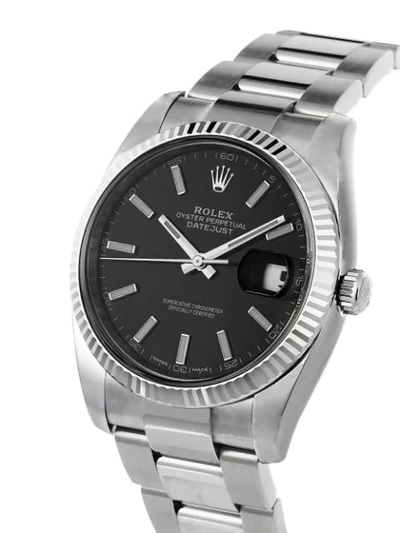 Shop Rolex 2020 Unworn Oyster Perpetual Datejust 41mm In Black