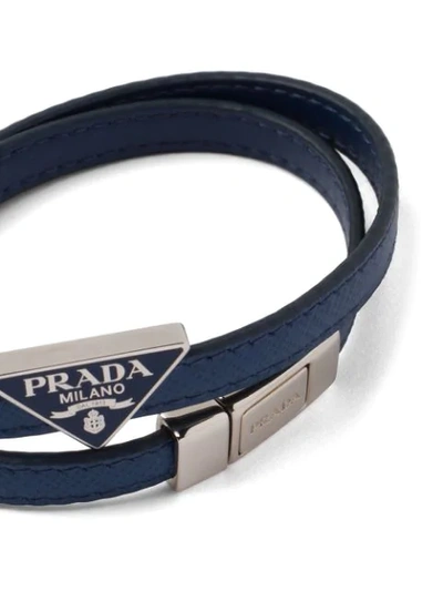 双环绕三角形LOGO手链