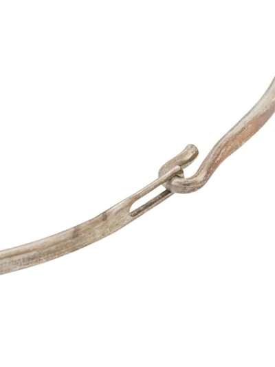 Shop Werkstatt:münchen Plain Hook Bracelet In Silver