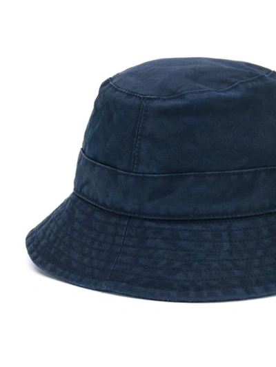 Shop Dsquared2 Logo Patches Bucket Hat In Blue
