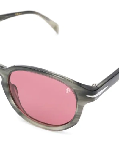 Shop David Beckham Eyewear Db 1007/s Geometric Panto Sunglasses In Grey