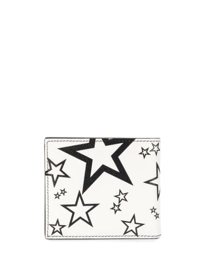 Shop Dolce & Gabbana Star Print Wallet In White