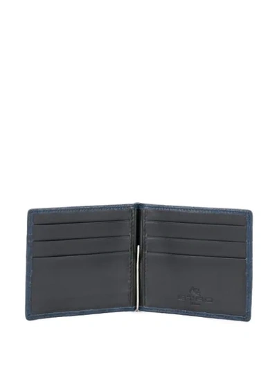 Shop Etro Paisley Print Wallet In Blue