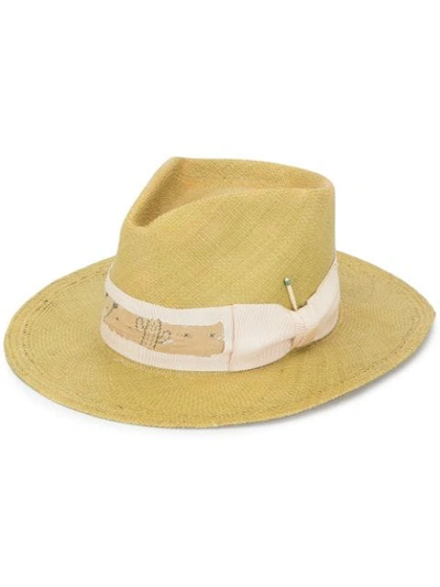 Shop Nick Fouquet Espuma Del Mar Straw Hat In Yellow