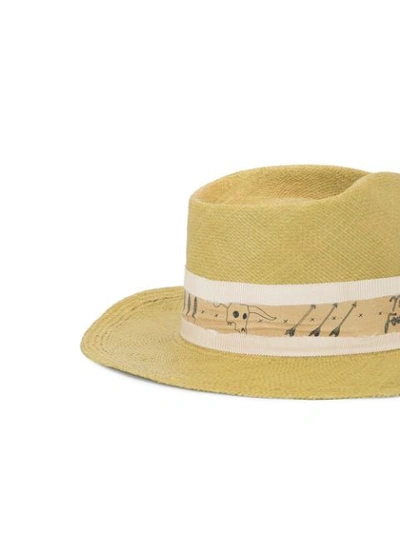 Shop Nick Fouquet Espuma Del Mar Straw Hat In Yellow