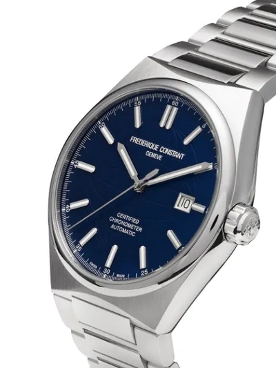 Shop Frederique Constant Highlife Automatic Cosc 41mm In Blue