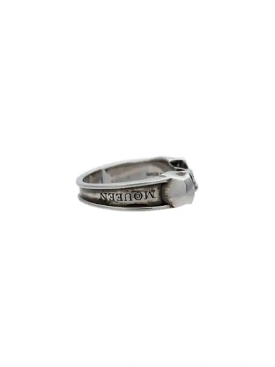 Silver Twin Skull Ring