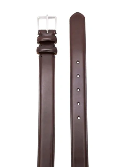 Paul Smith Buckled Belt In Brown