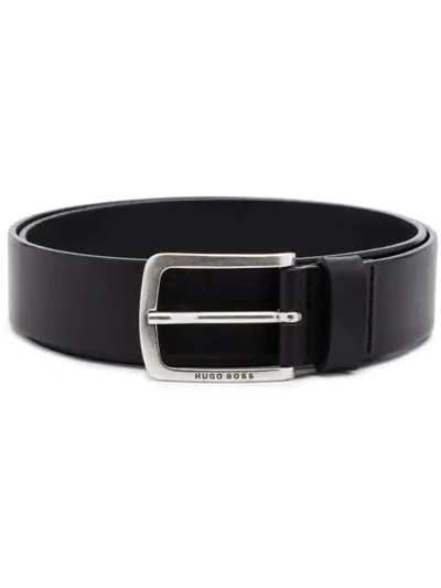 Shop Hugo Boss Pin-buckle Leather Belt In Black