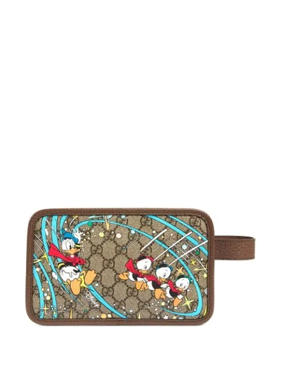 Shop Gucci X Disney Vanity Bag In Brown