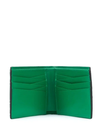 Shop Gucci Gg Embossed Cardholder Wallet In Green