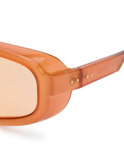 Shop Fendi Botanical Shield Sunglasses In Orange