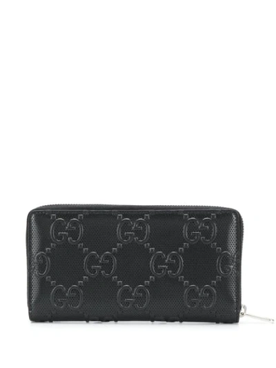 Shop Gucci Gg Supreme Wallet In Black