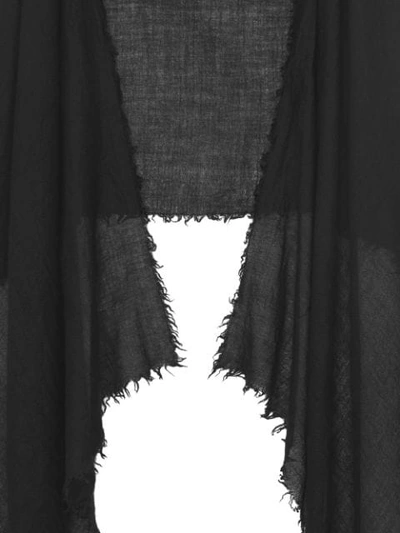 Shop Saint Laurent Washed Pashmina Stole In Black