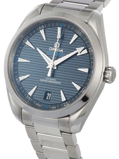 Shop Omega 2020 Unworn Seamaster Aqua Terra Co-axial Master Chronometer 41mm In Blue