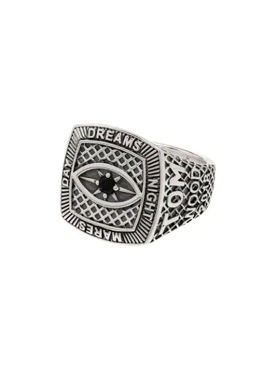 Tom Wood Sterling Silver Championship Signet Ring | ModeSens