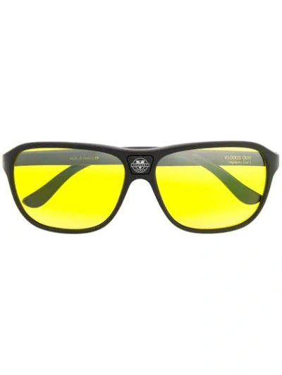 Shop Vuarnet Legend 03 Squared Sunglasses In Black