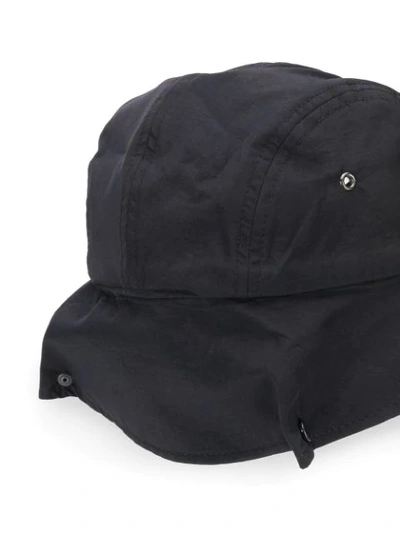 Shop Gr-uniforma Neck-cover Cap In Black