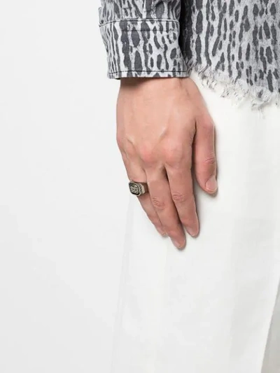 Shop John Hardy Classic Chain Signet Ring In Silver