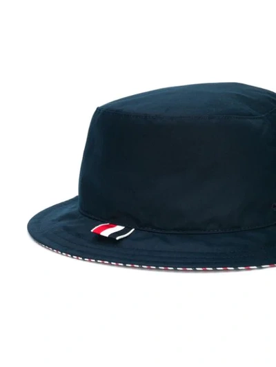 Shop Thom Browne Reversible Classic Bucket Hat In Blue