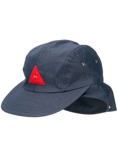 Shop Gr-uniforma Neck-cover Cap In Blue