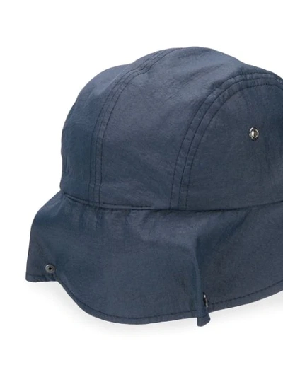 Shop Gr-uniforma Neck-cover Cap In Blue
