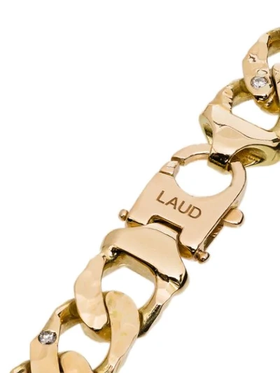 Shop Laud 18kt Yellow Gold Diamond Link Chain Bracelet