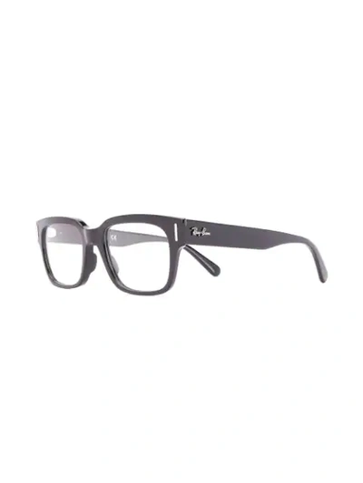 Shop Ray Ban Square-frame Glasses In Black