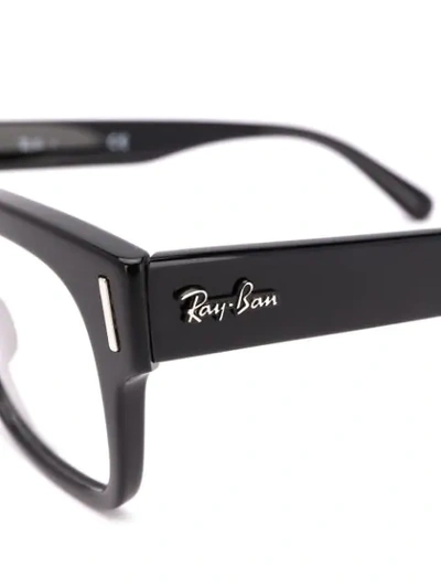 Shop Ray Ban Square-frame Glasses In Black