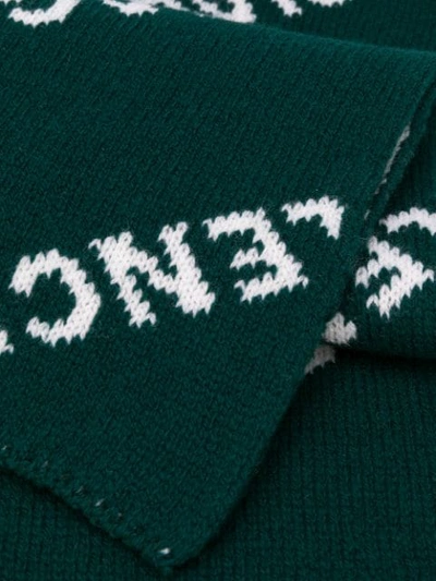 ALL-OVER LOGO KNITTED SCARF