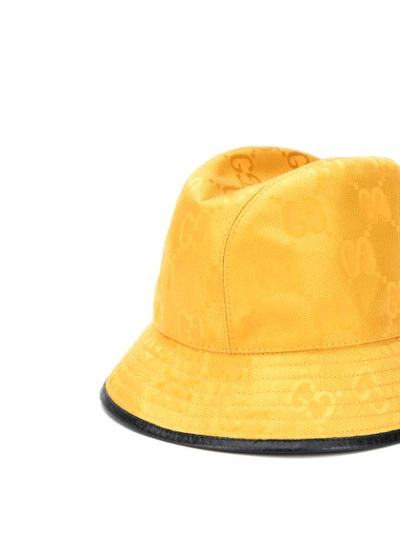 Shop Gucci Off The Grid Fedora Bucket Hat In Yellow