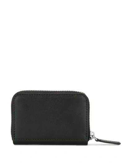 Shop Kenzo Embroidered-logo Zipped Wallet In Black