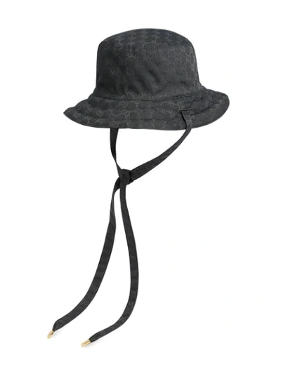 Shop Gucci Gg Reversible Bucket Hat In Black