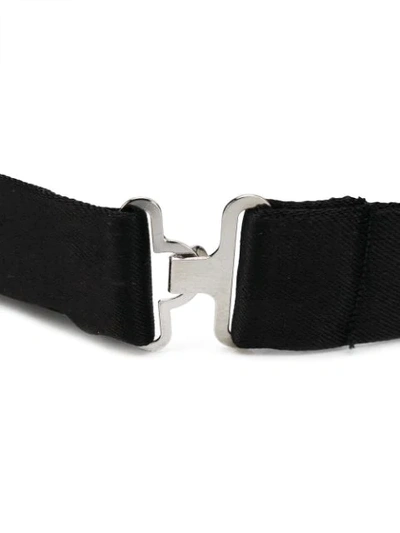 Giorgio Armani Metallic Dot Print Silk Bow Tie In Black