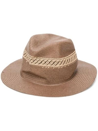Shop Super Duper Hats Hobo Waxed Fedora Hat In Brown