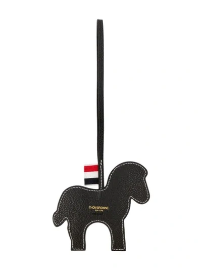 Shop Thom Browne Zebra-shaped Charm In Black