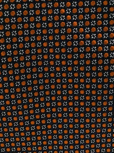Shop Ermenegildo Zegna Geometric Print Tie In Orange