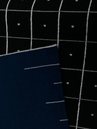 Shop A-cold-wall* Geometric Print Scarf In Black