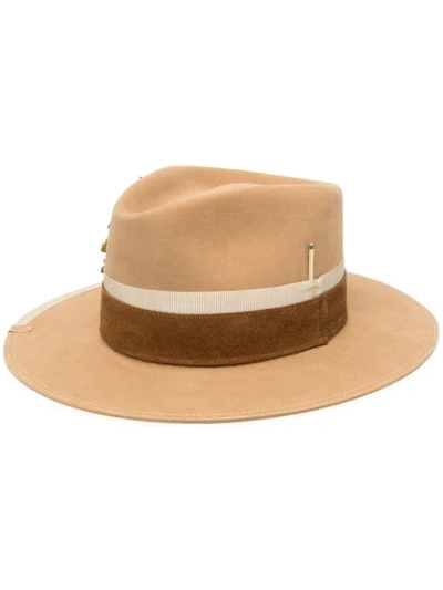 Shop Nick Fouquet Rochas Fedora Hat In Brown
