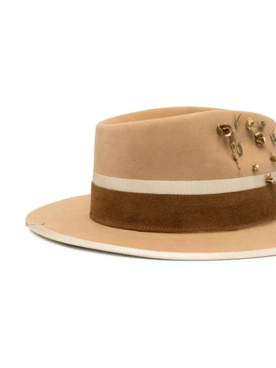 Shop Nick Fouquet Rochas Fedora Hat In Brown