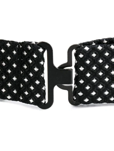 Shop Lady Anne Diamond-jacquard Bow Tie In Black