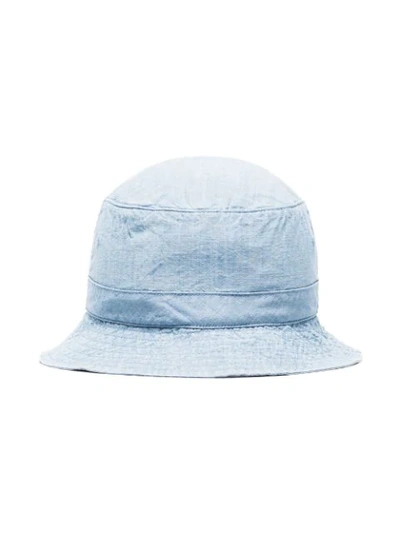 Shop Polo Ralph Lauren Loft Logo Bucket Hat In Blue