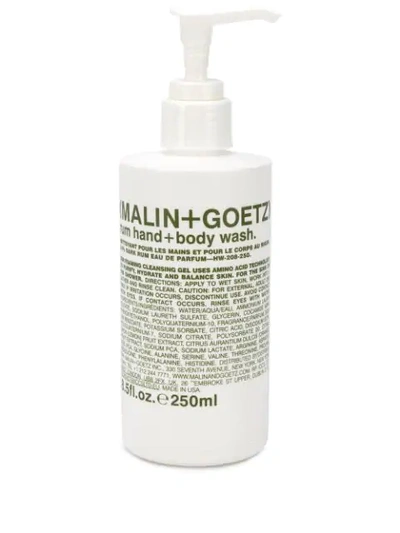 Shop Malin + Goetz Rum Hand And Body Wash In White