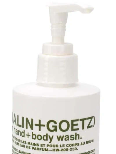 Shop Malin + Goetz Rum Hand And Body Wash In White