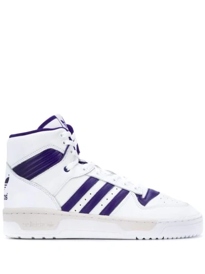 Shop Adidas Originals Ankle Lace-up Sneakers In White