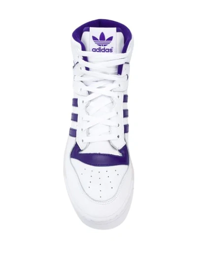 Shop Adidas Originals Ankle Lace-up Sneakers In White
